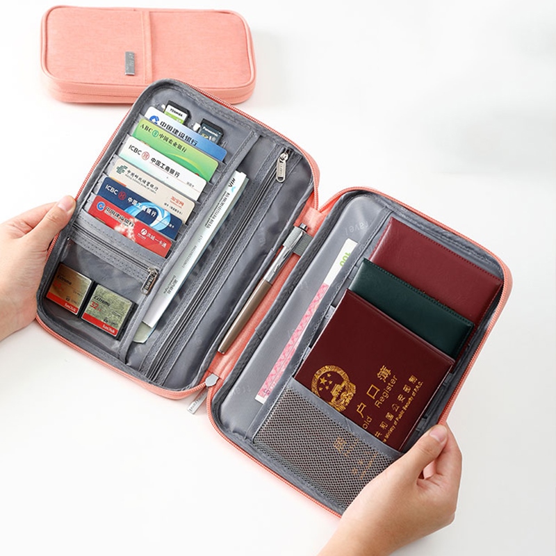 CW Ladies Travel Bag Portable Multifunctional Holder Credit Card