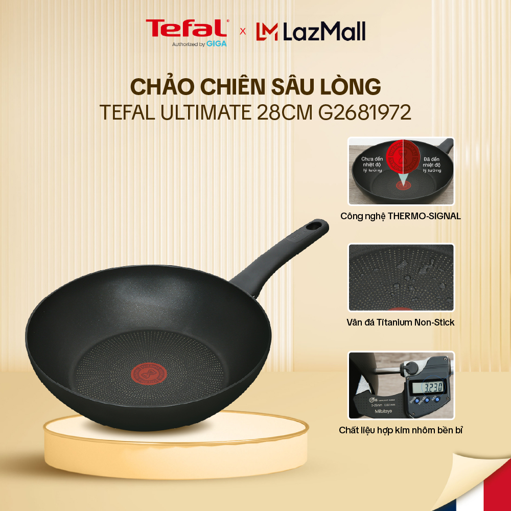 Chảo chiên sâu lòng Tefal Ultimate G2681972 - 28cm