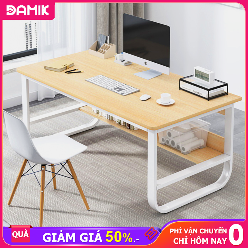 DAMIK Bàn văn phòng bàn vi tính chữ Ubàn để bàn 140cm bàn đơn giản gia đình bàn học sinh viên bộ bàn máy tính giá rẻ