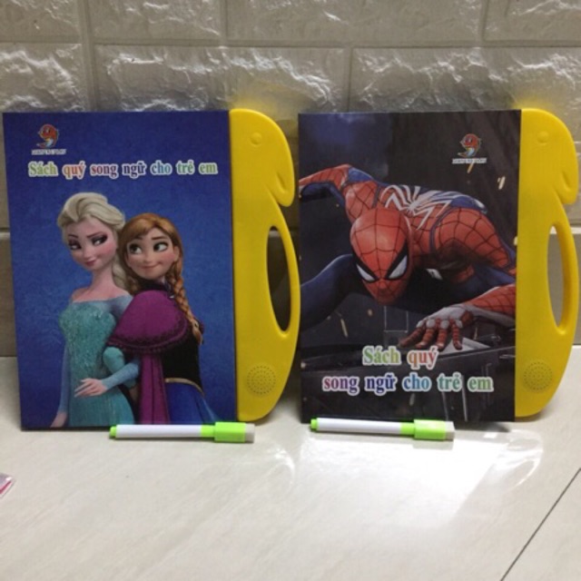 Sách quý song ngữ cho trẻ em hàng loại đẹp kèm tặng pin