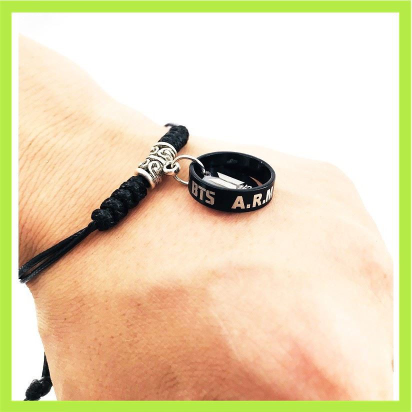 vòng tay kèm nhẫn bts