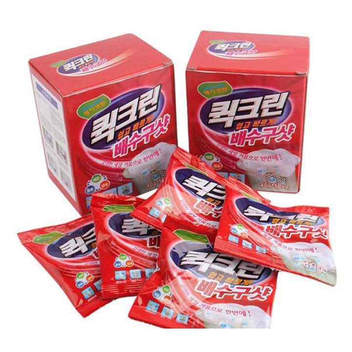 Hộp 5 gói bột thông tắc cống, bồn cầu siêu mạnh