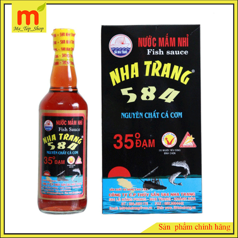 Nước mắm 584 Nha Trang loại 30 độ đạm 500ml