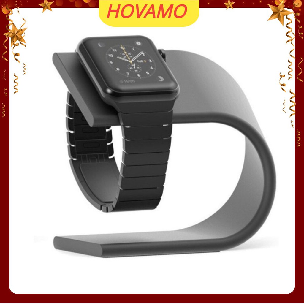 Đế sạc Apple Watch dạng treo sạc kiêm giá đỡ hợp kim nhôm cho đồng hồ thông minh iWatch series 1/ 2/ 3/ 4/ 5/ 6/ SE N09