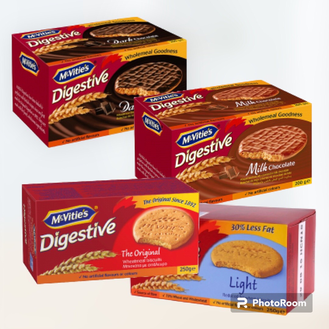 Bánh quy lúa mì nguyên cám McVitie s Digestive hộp 200g -37944