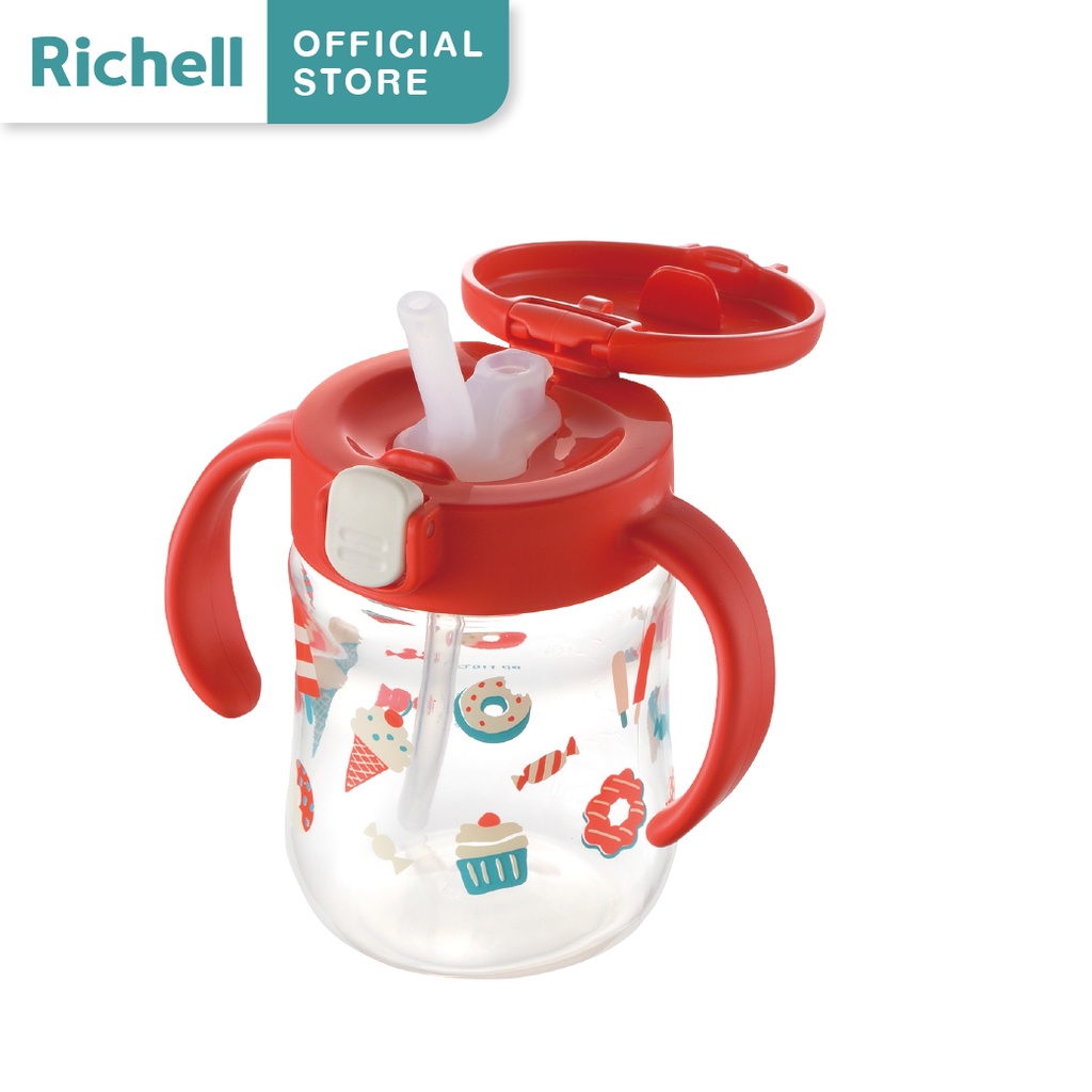 Bình ống hút richell tli bước 2 200ml | baby