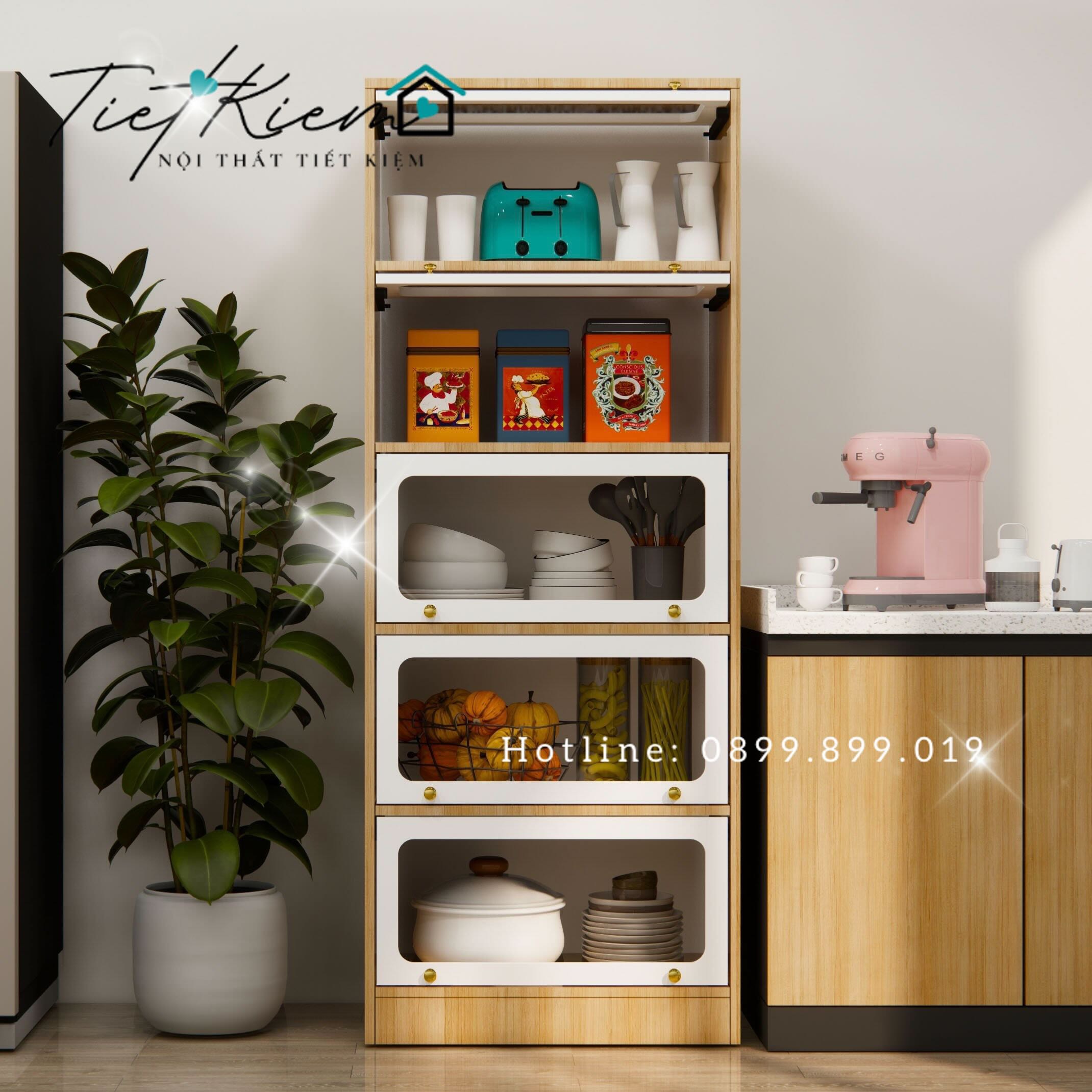 Tủ kệ bếp đẹp thông minh K1460