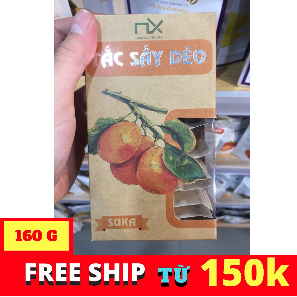Tắc sấy dẻo nam xanh 160g