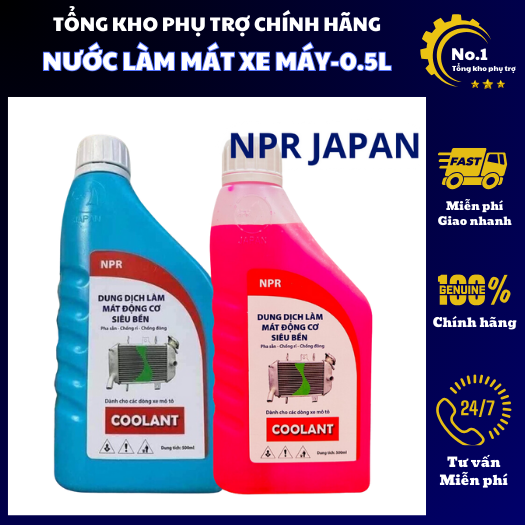 [THÙNG 24 CHAI] Nước làm mát xe máy - Nước mát Honda, Yamaha chuyên dụng NPR JAPAN chính hãng