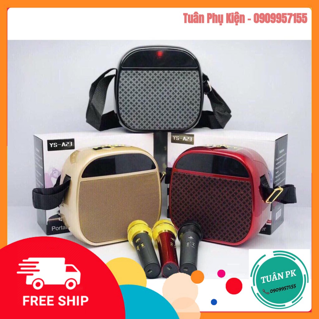Loa mini karaoke kèm micro không dây ys-a23