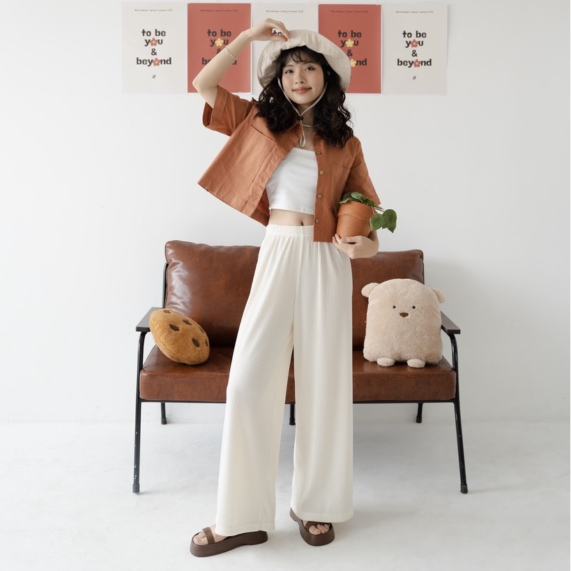 Áo sơ mi dáng lửng vải linen - Linen Pocket Shirt - ufo.thebasic