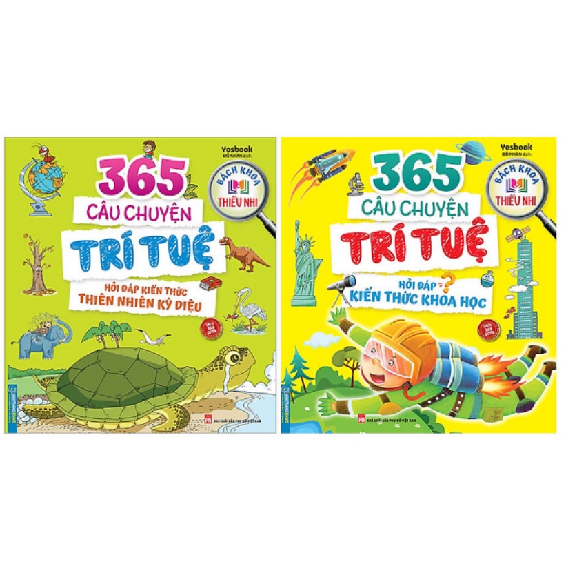 Sách - Combo bách khoa thiếu nhi - 365 câu chuyện trí tuệ