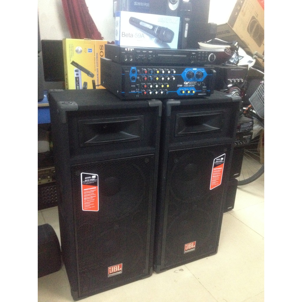 [Trả góp 0%]NGUYÊN DÀN KARAOKE LOA JBL 4BASS SÂN KHẤU BỌC NỈ TẶNG MICRO