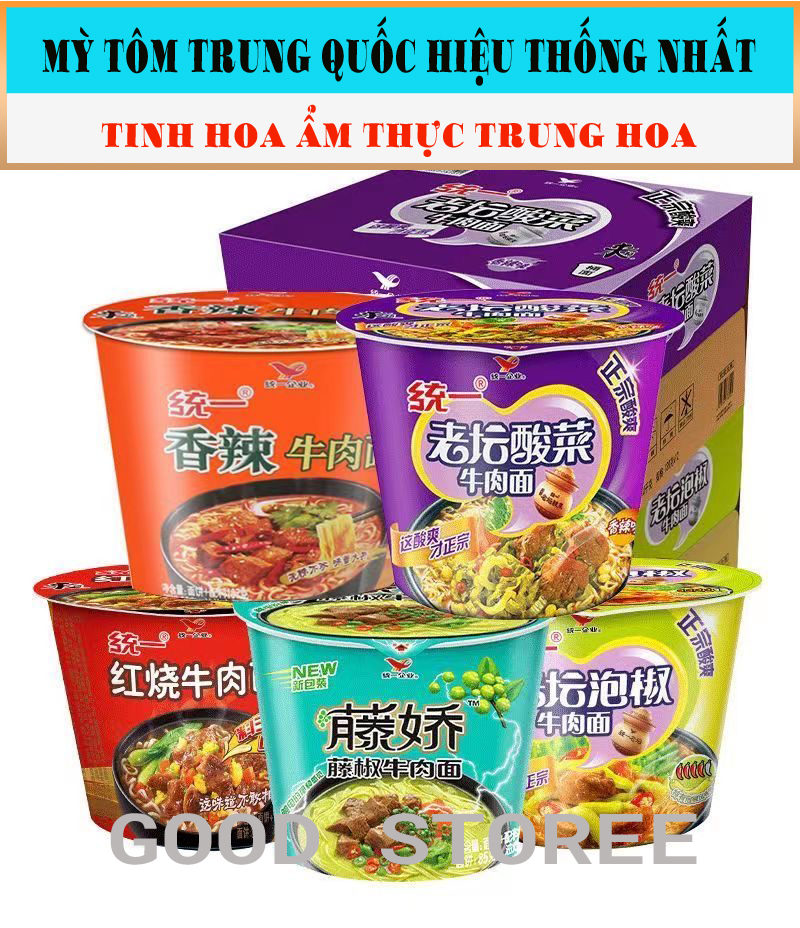 [Lẻ Cốc] Mỳ Tôm Trung Quốc Hiệu Thống Nhất, Tự Chọn Các Vị, Hàng Chuẩn, Date Mới, Mỳ Trung Quốc Siêu Thơm Ngon