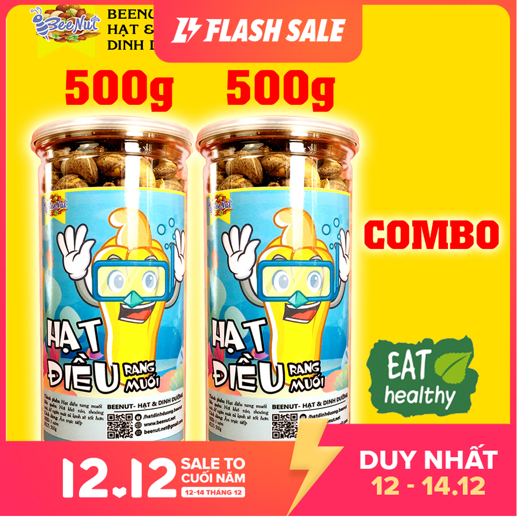 Hạt điều rang muối bình phước hột điều lụa rang loại 1 hạt dinh dưỡng beenut