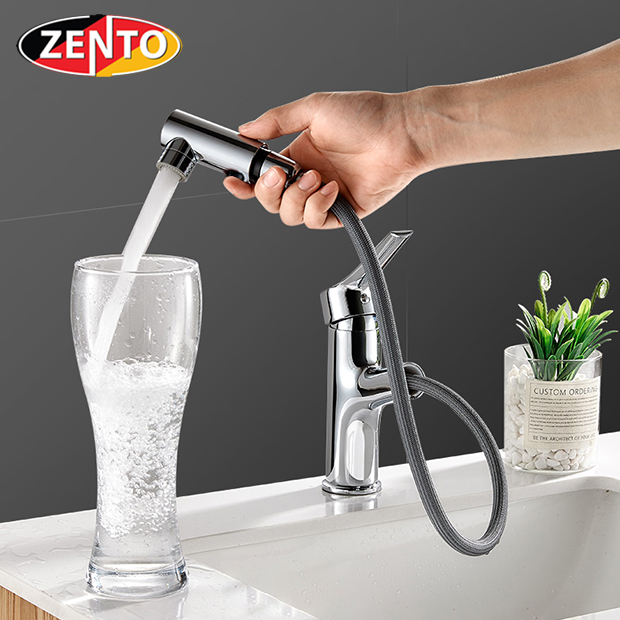 Vòi lavabo nóng lạnh Pulldown Spray ZT2130-C