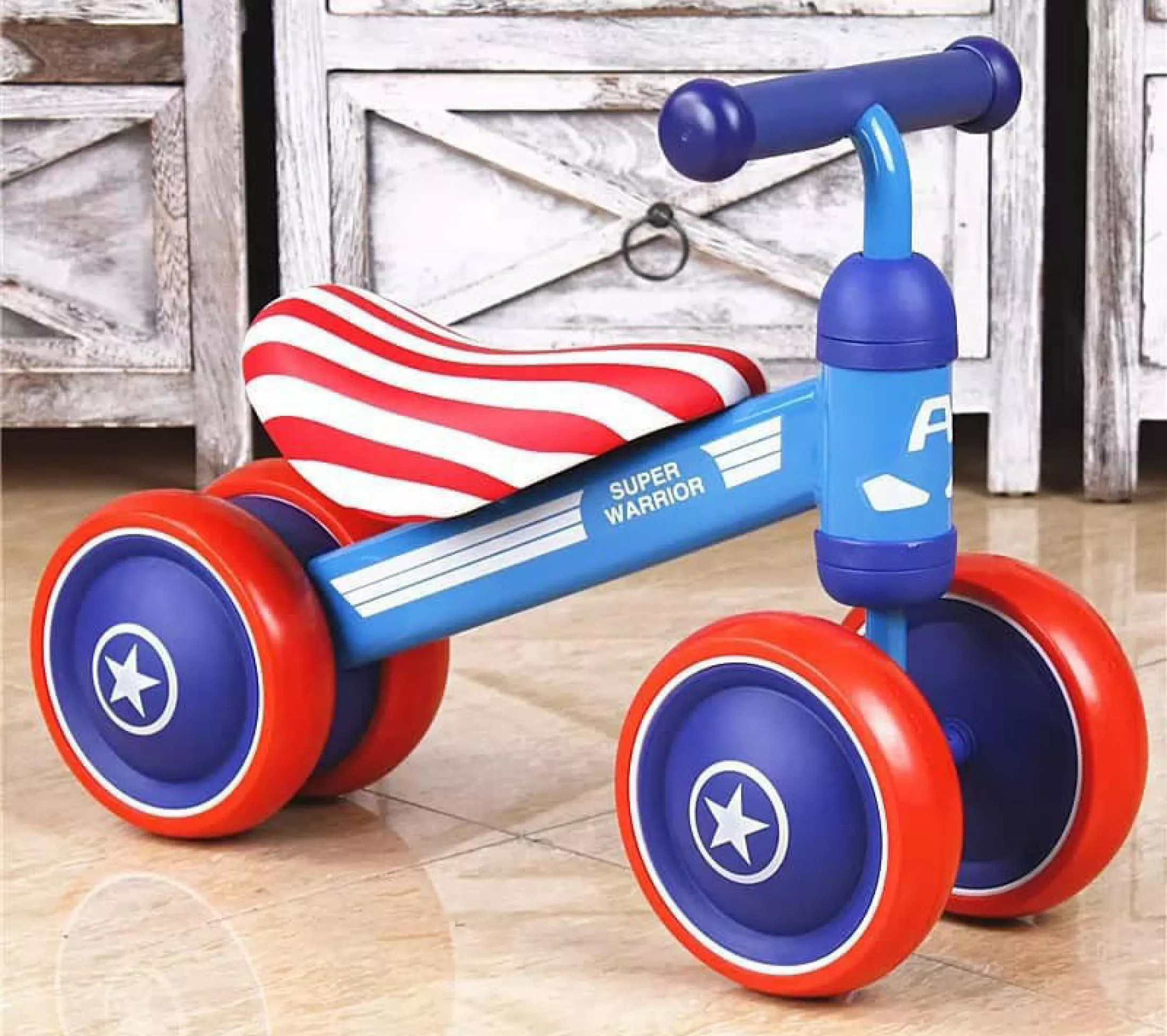 [HCM]Xe chòi chân cho bé 1 tuổi đến 2 tuổi BDuck – Xe đồ chơi đẩy chân thăng bằng yên da bánh cao su DC019