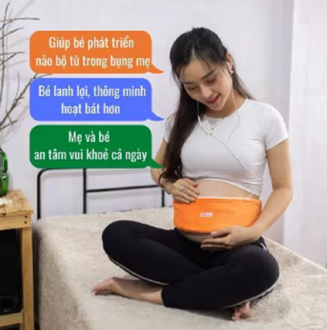 Máy nghe nhạc cho bà bầu, thai nhi, thai giáo BH 12 tháng Tặng tai nghe mẹ