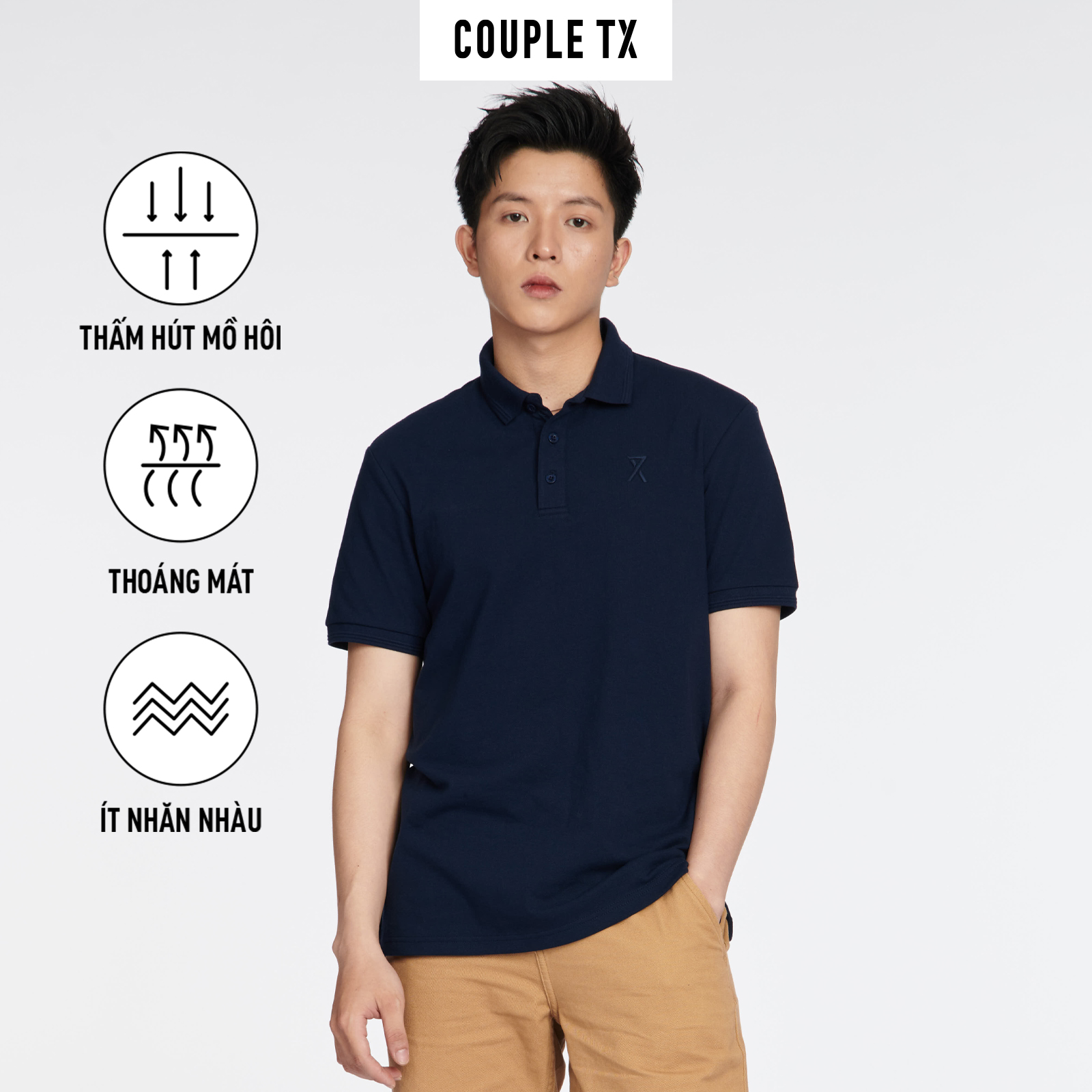 Couple tx - áo polo nam basic mpo 1033