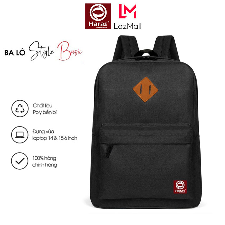 Balo Unisex Tiện Tích, Balo Cá Tính Có Nhiều Ngăn, Balo Đi Học HARAS HRS206