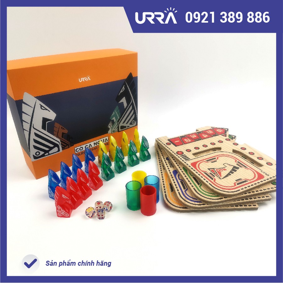 Bộ cờ cá ngựa ludo urra toys - made in vietnam, handmade 100%