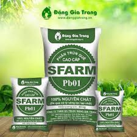 Phân trùn quế cao cấp Sfarm Pb01 -gói 2kg