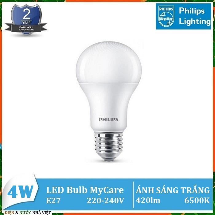 BÓNG ĐÈN PHILIPS LEDBULB MyCare 4W & 6W & 8W & 10W & 12W E27 A60 ( TIẾT KIỆM ĐIỆN - ÁNH SÁNG TRẮNG & VÀNG