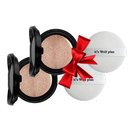 Combo 2 lõi phấn nước trang điểm mềm mượt & dưỡng trắng da spf50+/pa+++ essence it's well plus 15gr