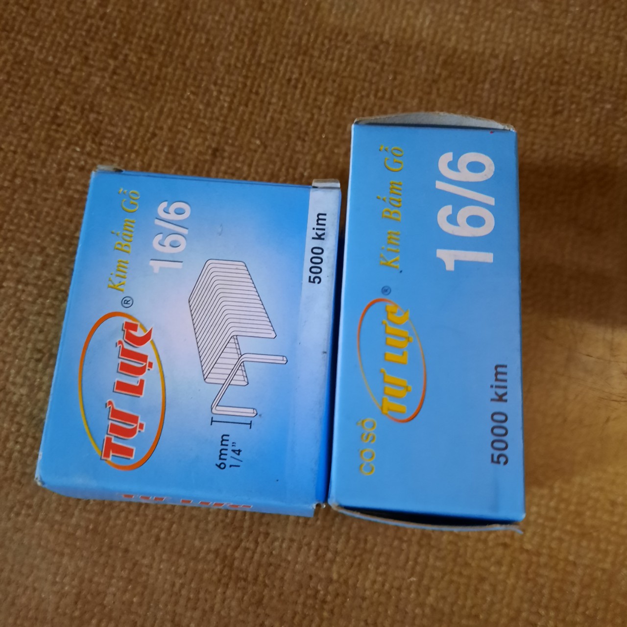 Combo 2 hộp đinh 16/6 ghim bấm gỗ, ghim yên xe