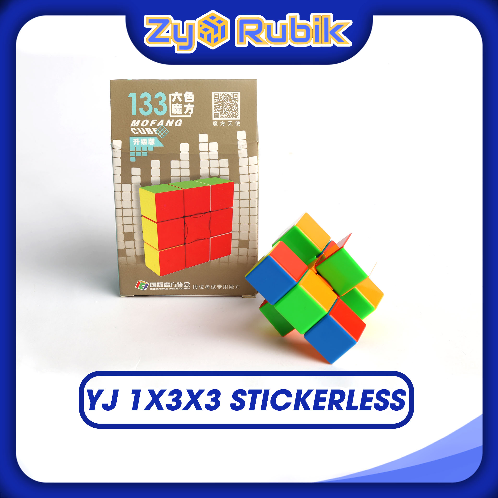 Rubik Biến Thể 1x3x3 YJ YongJun Stickerless - Rubik 1x3x3 YJ - ZyO Rubik