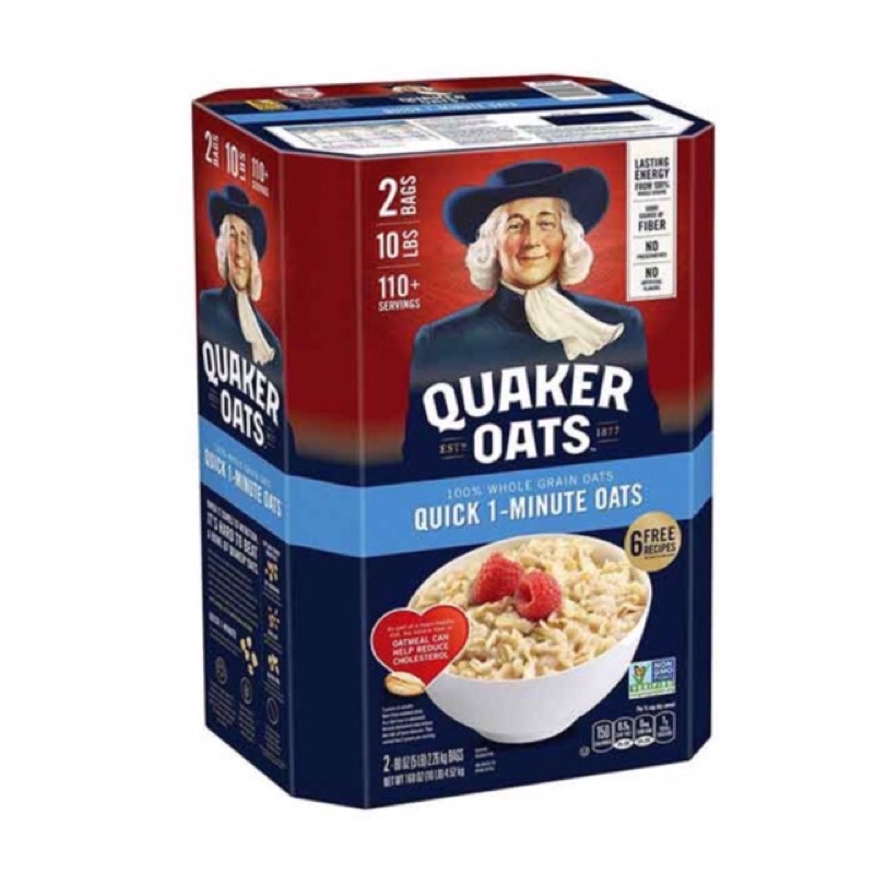  Yến mạch Quaker Oats thùng 4,52kg Cán vỡ ăn liền 