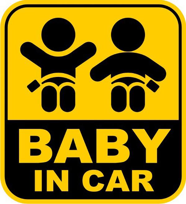 Decal Baby in Car