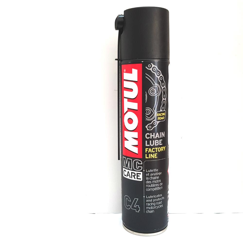 [HCM]Chai xịt dưỡng sên - xích Motul C4 Factory Line 400ml dầu nhớt chính hãng - dầu nhớt xịn chăm sóc xe toàn diện