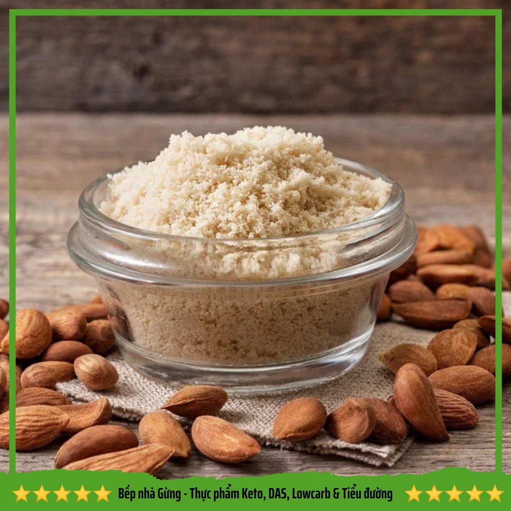 Bột hạnh nhân nhập khẩu Mỹ làm bánh Keto, DAS, Lowcarb & Tiểu đường