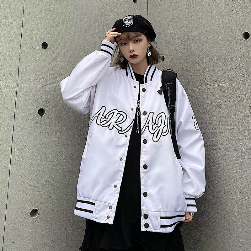 [HCM]Áo khoác bomber dù unisex form rộng 2 lớp 28 nam nữ ulzzang CAO CẤP ( IN CHỮ NỖI )