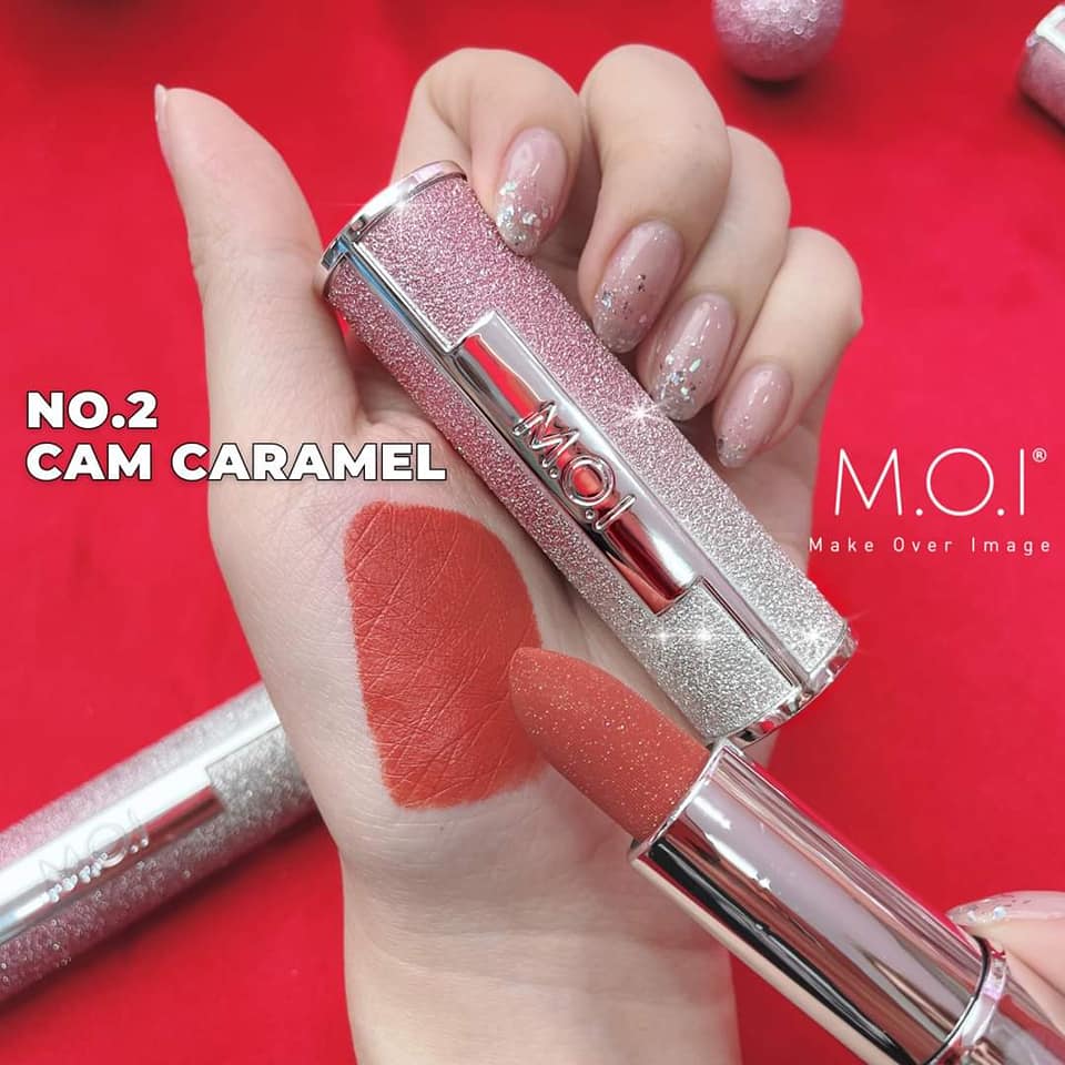 Son thỏi m.o.i the stars - no.2 dark night màu cam caramel - 8809864751040