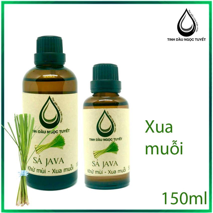 Combo 2 chai Tinh dầu sả Java nguyên chất chuyên đuỗi muỗi và khử mùi 130ml Ngọc Tuyết