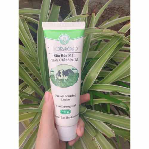 Thorakao sửa rửa mặt tinh chất sữa bò có hạt 120g