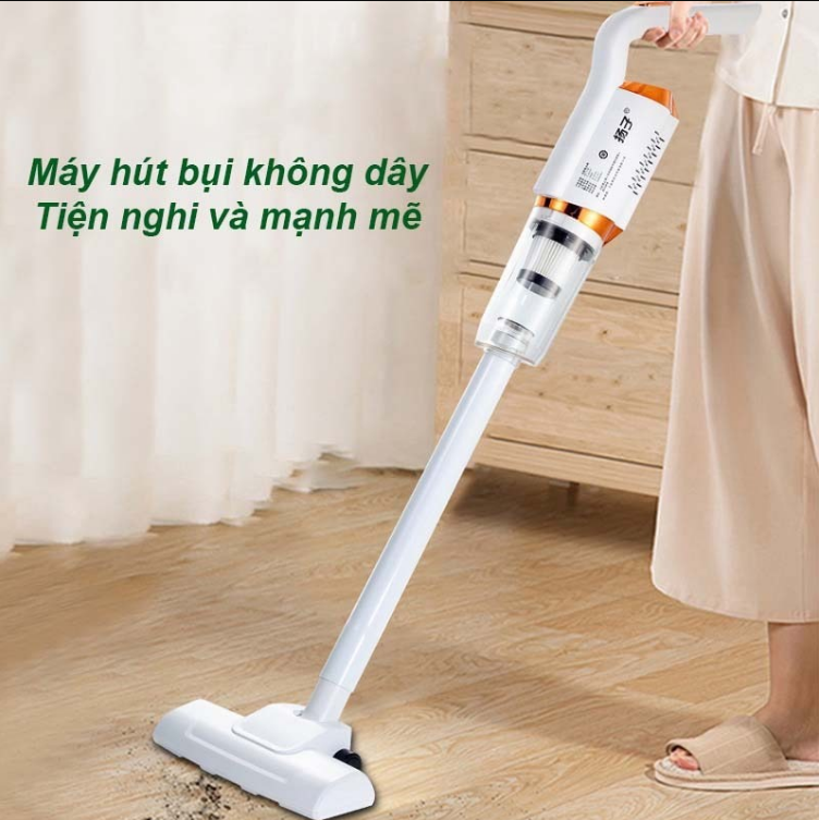 Máy Hút Bụi Cầm Tay, Cây Hút Bụi Không Dây Pin Sạc Đa Năng Cao Cấp Công Suất 1800w OKACHI