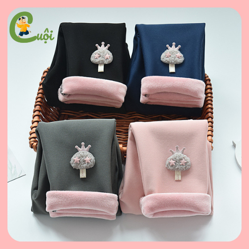Quần legging, quần lót nỉ, quần nỉ bông, quần dài cho bé gái chất liệu cao cấp sizze từ 9-25kg