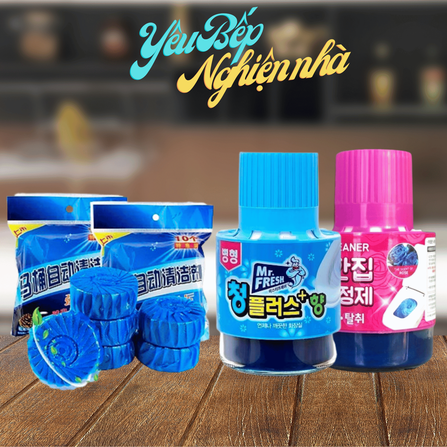 [Cốc Thả Bồn Cầu Hàn Quốc Chính Hãng Dạng Sáp 180Gr Diệt Khuẩn Thơm Mát Yêu Bếp Nghiện Nhà VNM