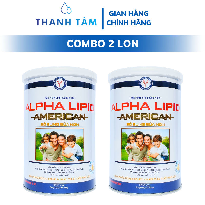Combo 2 lon sữa alpha lipid - Sữa alpha lipid american 450g