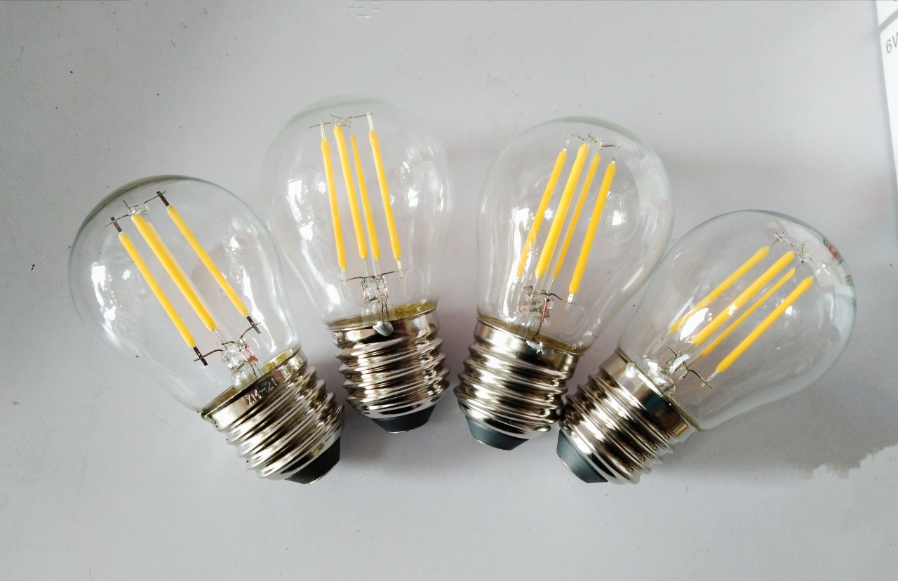 Bóng đèn led g45 thuỷ tinh đui xoáy e27, 4w
