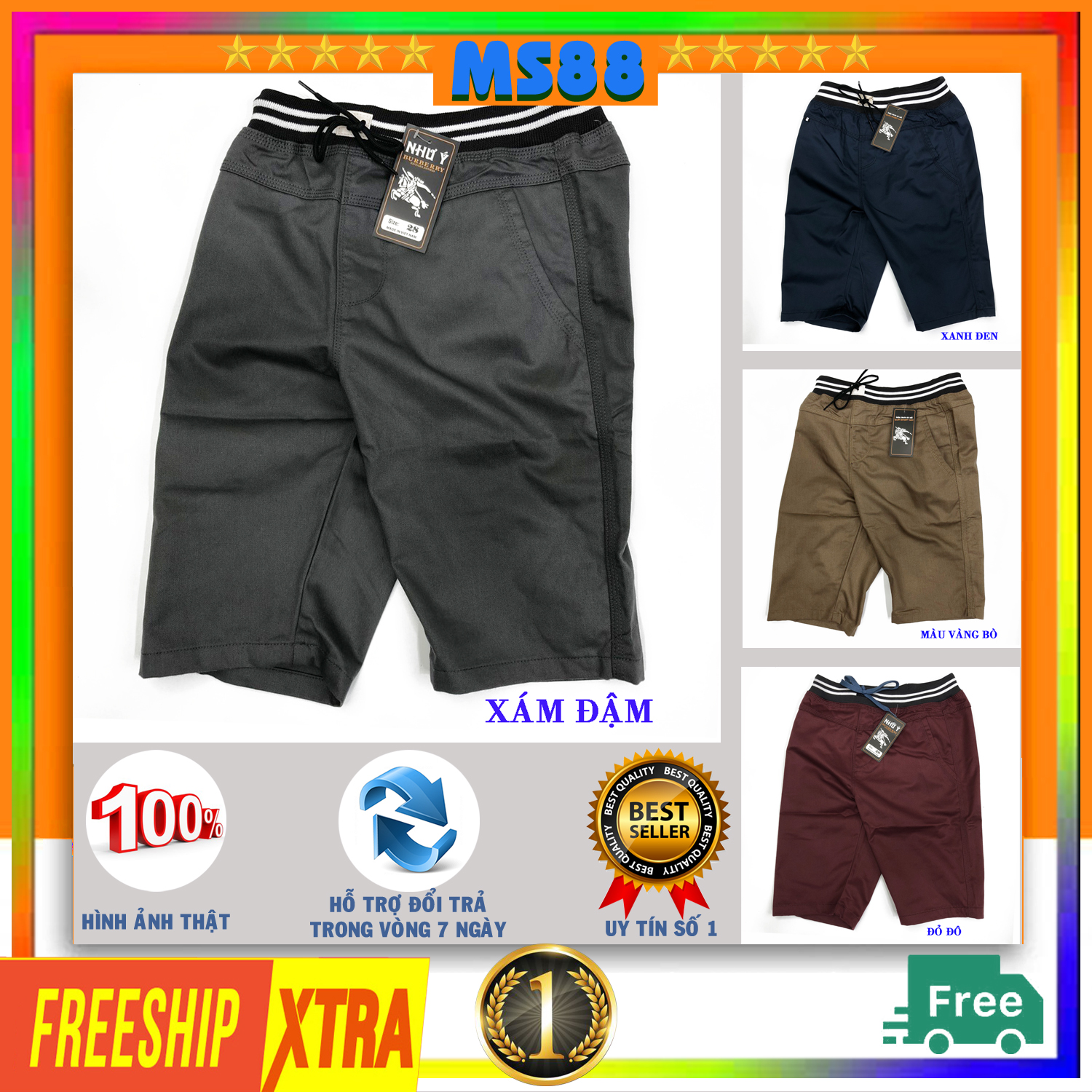 Quần sọt Kaki Nam lưng thun cao cấp đẹp, quần đùi nam kaki, quần short kaki nam KLT-01