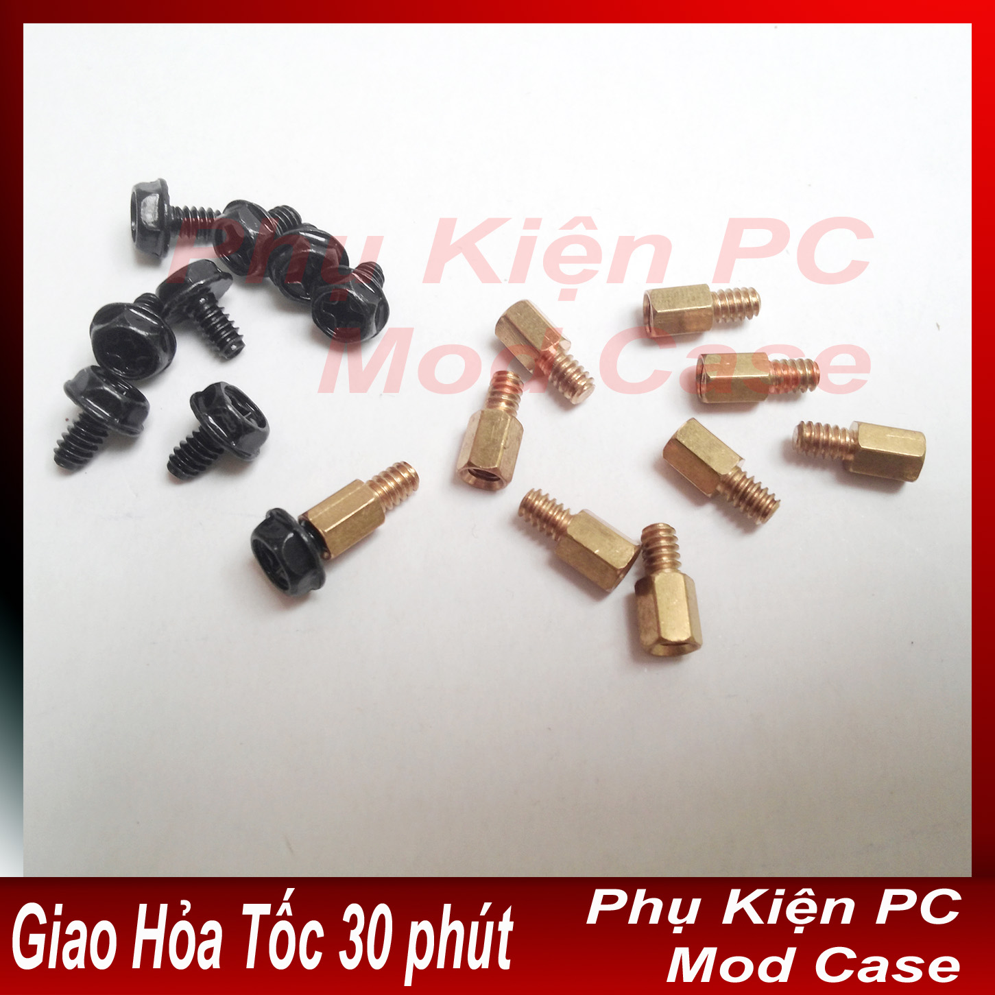 Bộ ốc đế đồng bắt main ren thô
