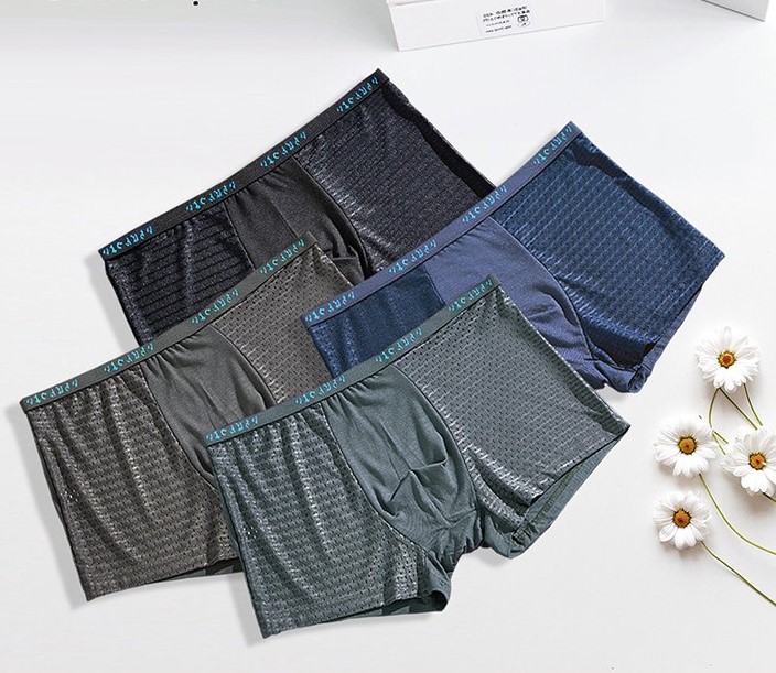 1 chiếc quần boxer nam thông hơi lưng chữ Nhật cao cấp - chất liệu lưới thông hơi cực mát - co giãn 4 chiều rất tốt - quần sịp đùi nam - quần lót nam - quần sịp nam - D02
