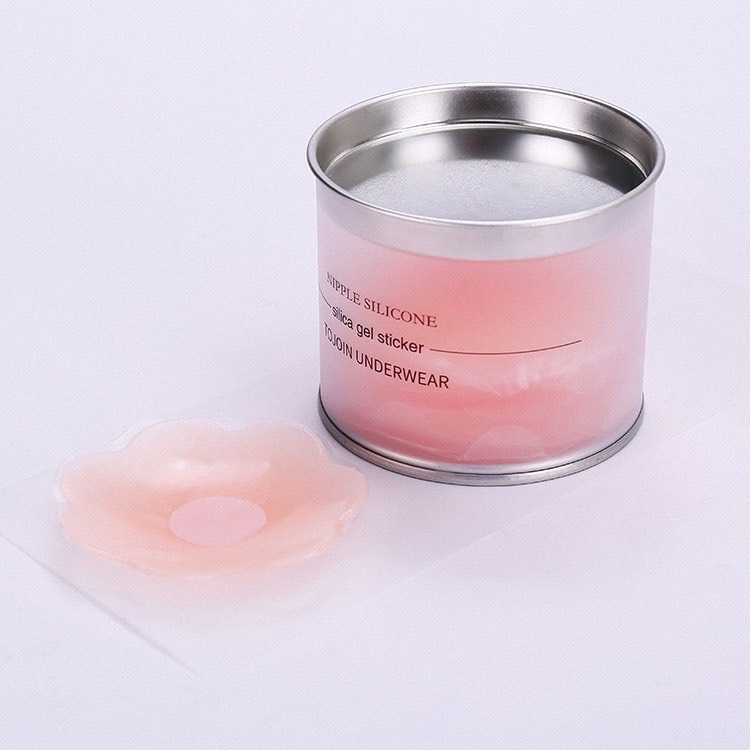 Miếng Dán Ngực Silicon, dán ti Hộp 5 cặp siêu dính tái sử dụng được nhiều lần
