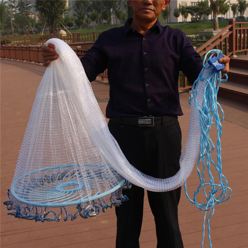 Chài cước rút chân chì đúc (hoặc xích) bắt cá dễ dàng cao 2,4 - 3m