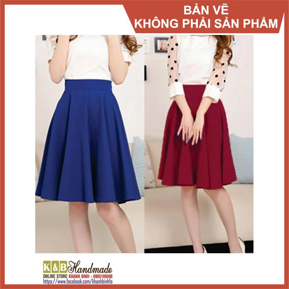 Rập giấy chân váy xòe 360 nữ mã 69