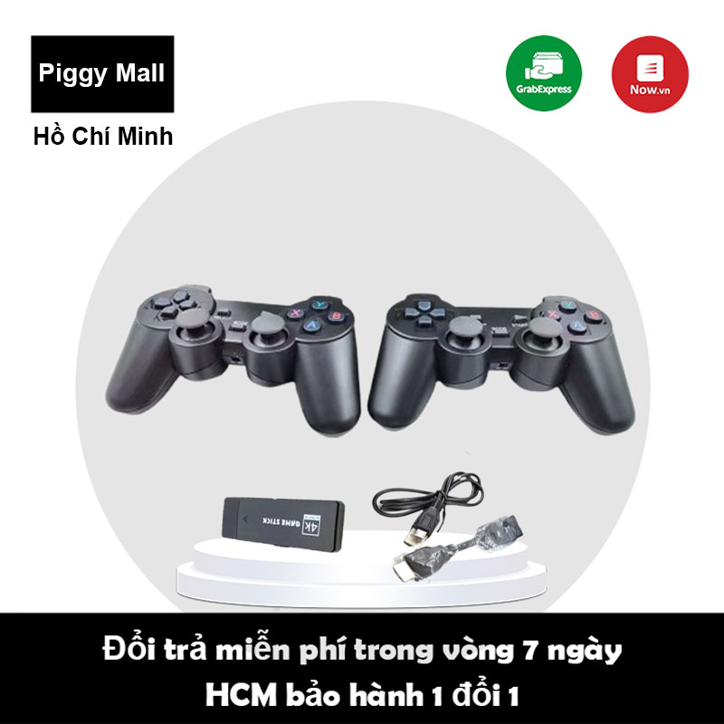 Máy Chơi Game 4 Nút Không Dây - Máy Chơi Game Không Dây Cổng HDMI 4K kết nối với ti v 3000+/10000+ Game, Hỗ Trợ Tải Game Dạng CPS/FC/ GBA/ PS1/ MD/ SFC/ GB/ GBC, thẻ nhớ TF 32Gb/64Gb bảo hành 6 tháng